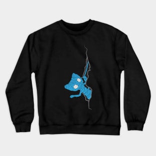 Unravel 2 blue comes out of its hole Crewneck Sweatshirt